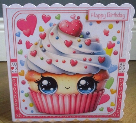 6x6 Cupcake valentine wishes by Johanna Lambert