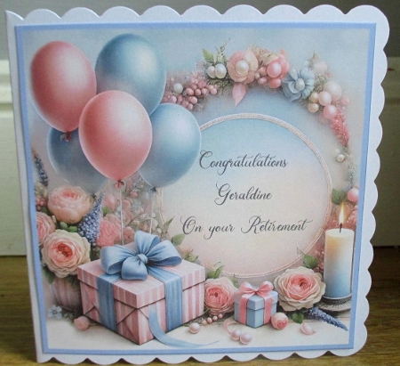 Birthday Balloons Frame/Background by Johanna Lambert