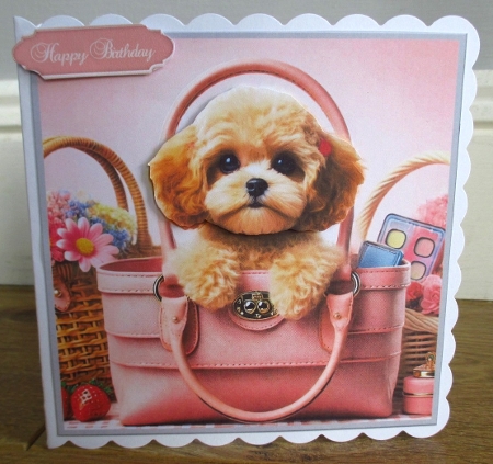 Puppy In A Bag/Cup Mini Kit by Johanna Lambert