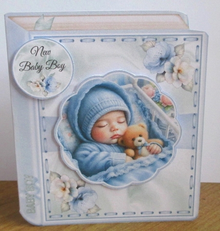 Baby Boy Book 6x6 Shaped Mini Page Kit by Johanna Lambert