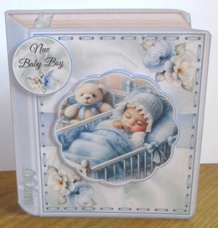 Baby Boy Book 6x6 Shaped Mini Page Kit by Johanna Lambert