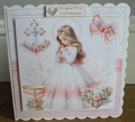 7x7 Girls first communion choice of four mini kit by Johanna Lambert