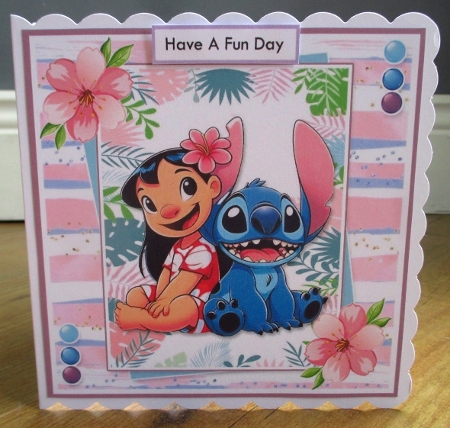 6x6 ~ Lilo And Stitch Birthday Girl by Johanna Lambert