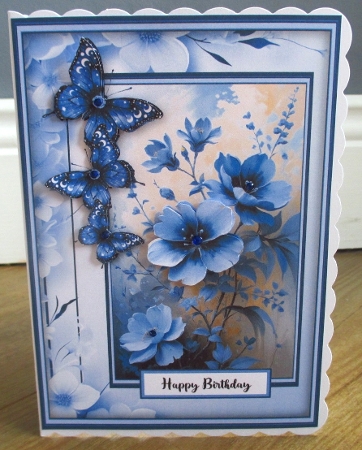 Bleu Flowers 2 - Mini Kit by Johanna Lambert