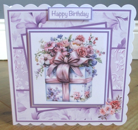 Floral Gift Boxes #2 Mini Kit 7x7 by Johanna Lambert