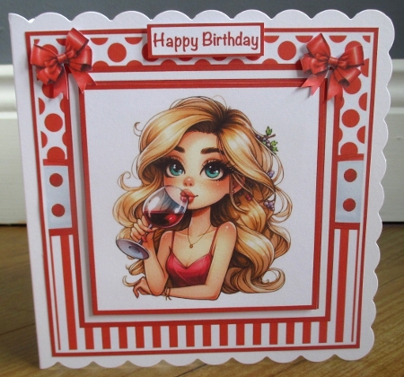Time To Wine Mini Kit 7x7 by Johanna Lambert