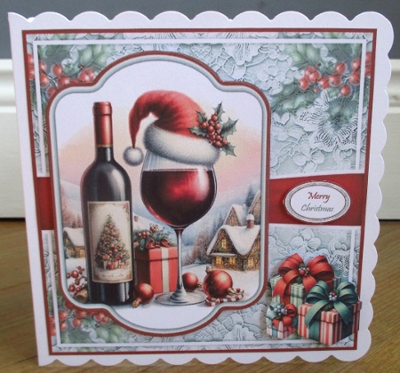 Christmas Cheer With Set Of 4 Toppers by Johanna Lambert