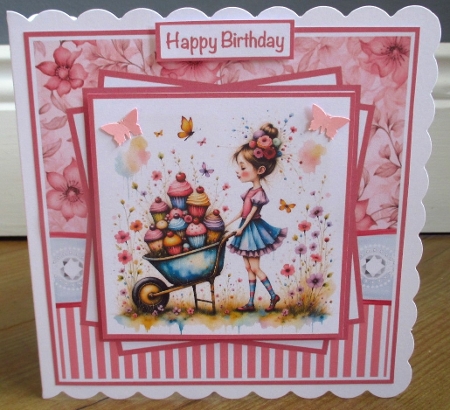 Barrow Full Of Cupcakes Mini Kit 7x7 by Johanna Lambert