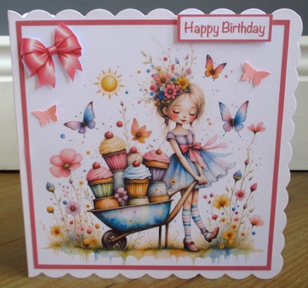 Barrow Full Of Cupcakes Mini Kit 7x7 by Johanna Lambert