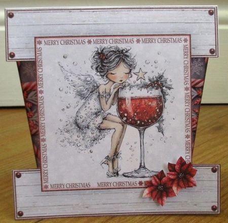 Christmas Drinks Cut-out Front Card Mini Kit 2 by Johanna Lambert