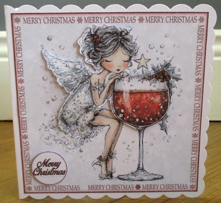 Christmas Drinks Cut-out Front Card Mini Kit 2 by Johanna Lambert