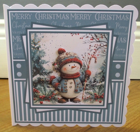 Christmas Snowman #2 Mini Kit 7x7 (5) by Johanna Lambert