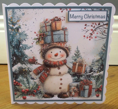 Christmas Snowman #2 Mini Kit 7x7 (5) by Johanna Lambert