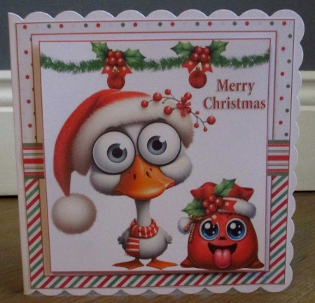 7x7 Quirky Christmas ducks choice of four mini kit by Johanna Lambert