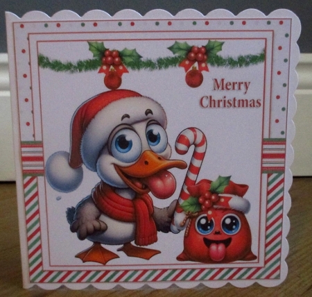 7x7 Quirky Christmas ducks choice of four mini kit by Johanna Lambert