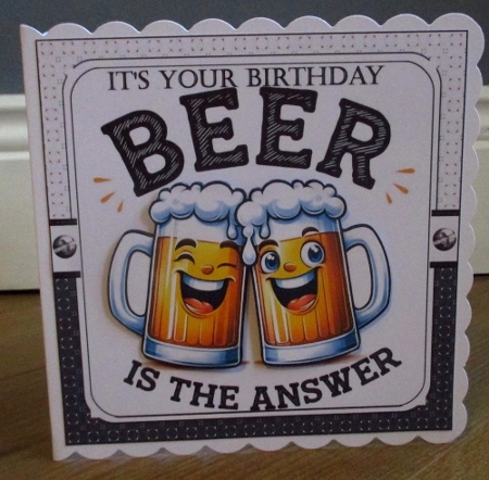 7x7 Happy Beerday choice of four mini kit by Johanna Lambert