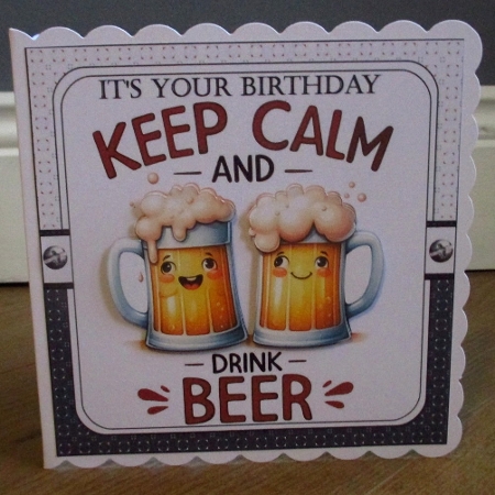 7x7 Happy Beerday choice of four mini kit by Johanna Lambert
