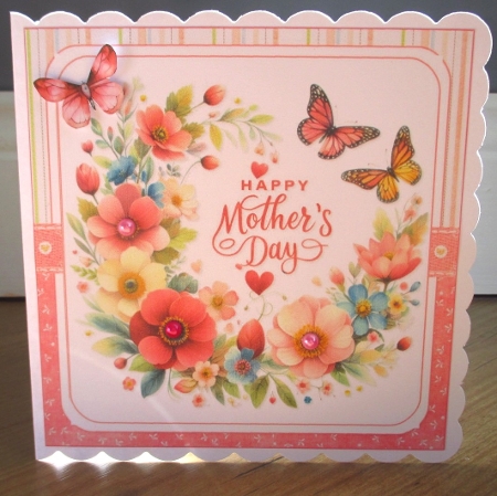 7x7 Mothers day floral wreath choice of four mini kit by Johanna Lambert