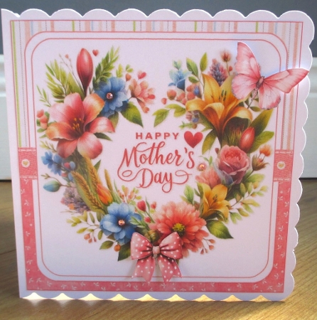 7x7 Mothers day floral wreath choice of four mini kit by Johanna Lambert