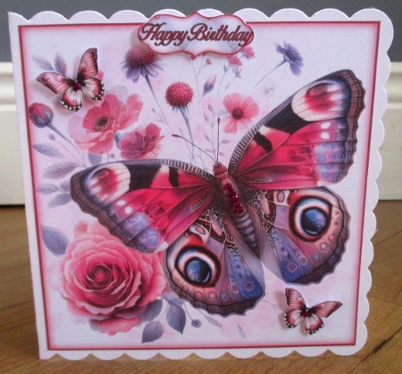 Beautiful Butterflies Mini Kit 3 8X8 by Johanna Lambert