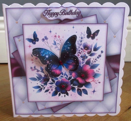Beautiful Butterflies Mini Kit 4 8X8 by Johanna Lambert