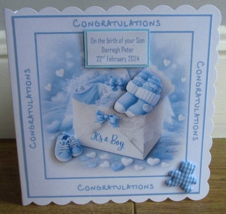 baby boy envelope 3 by Johanna Lambert