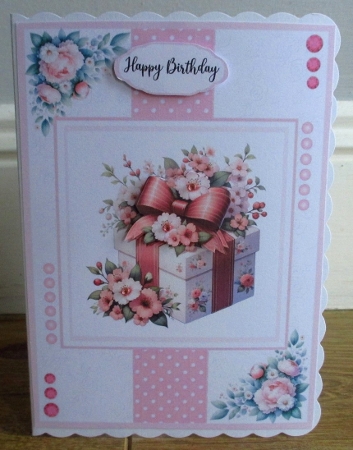 Wrapped with Love and Blooms - 5x7 Version by Johanna Lambert