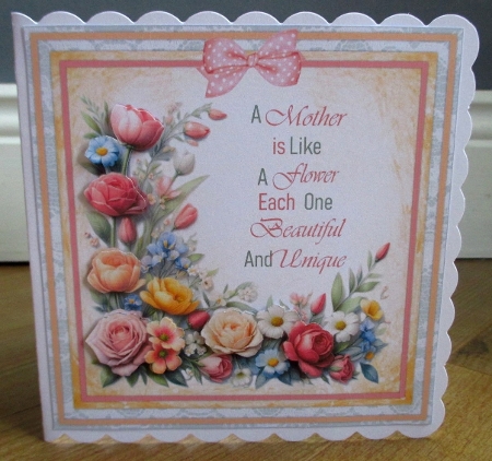 Mothers day 8x8 card 2 by Johanna Lambert