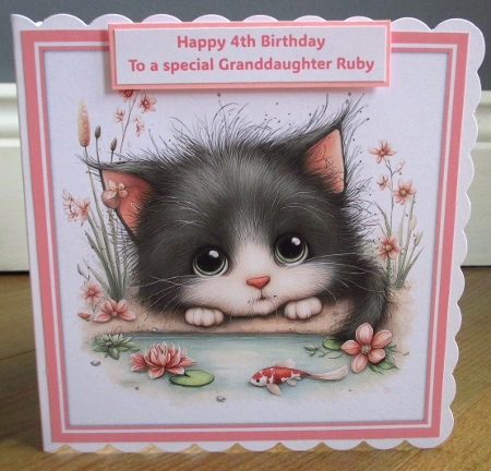 Kitten and GoldFish - Illustrations for Cards, Mini kits & Designers by Johanna Lambert