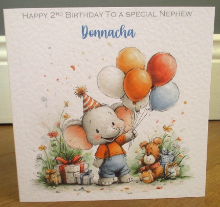 Birthday Elephant - Illustrations for Cards, Mini kits & Designers by Johanna Lambert