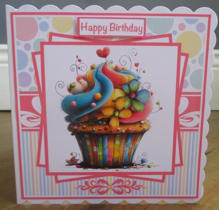 Floral Cupcakes #3 Mini Kit 7x7 (4) by Johanna Lambert