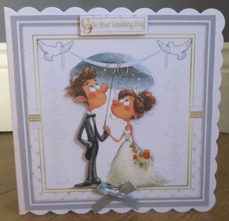 7x7 Whimsical Quirky wedding couple choice of four mini kit by Johanna Lambert