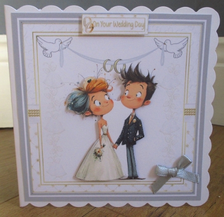 7x7 Whimsical Quirky wedding couple choice of four mini kit by Johanna Lambert