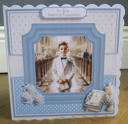 COMMUNION BOY 6x6 request by Johanna Lambert