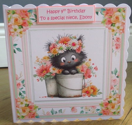 Shabby Little Bucket Cat - Illustrations for Cards, Mini kits & Designers by Johanna Lambert