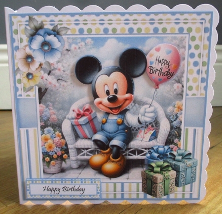 Mickey Birthday Mini Page Kit by Johanna Lambert