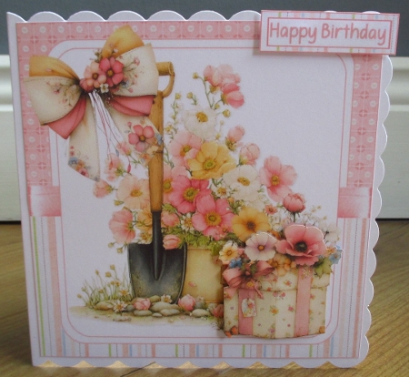 7x7 Spring gardener with flowers choice of four mini kit by Johanna Lambert