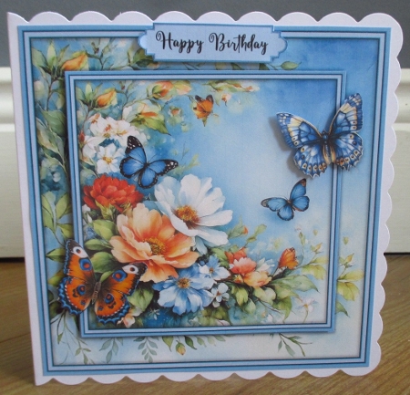 Flowers and Butterflies - Mini Kit 6x6 by Johanna Lambert