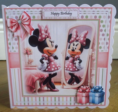 Minnie Admires Her Reflection Mini Page Kit by Johanna Lambert