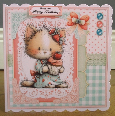 Strawberry Delight 3 6x6 by Johanna Lambert
