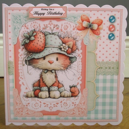 Strawberry Delight 3 6x6 by Johanna Lambert