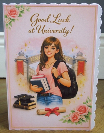 good luck at university female by Johanna Lambert
