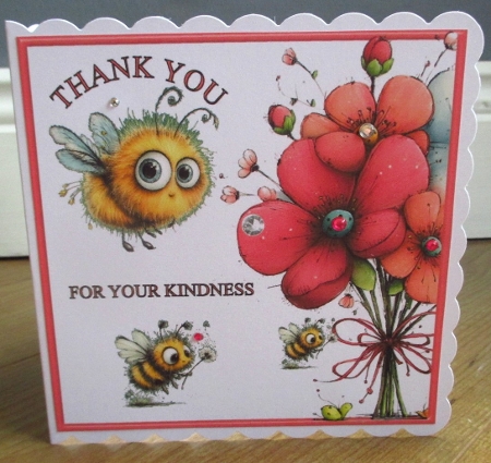 Bees & Flowers Thank-You Toppers by Johanna Lambert