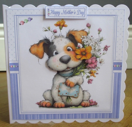 7x7 quirky dog birthday wishes choice of four mini kit by Johanna Lambert