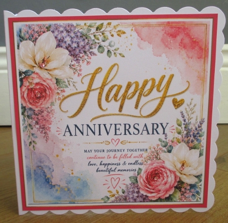 Happy Anniversary Quick Card Front Kit by Johanna Lambert