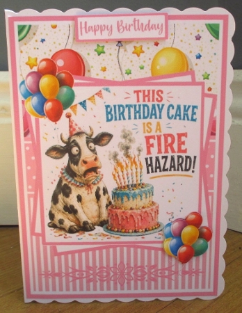 Birthday Cow #2 Mini Kit 5x7 (3) by Johanna Lambert