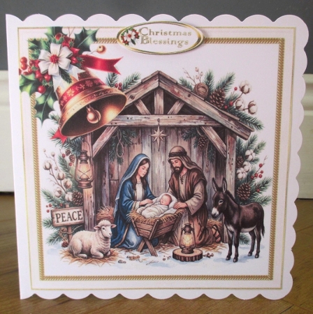 6x6 Blessed Nativity choice of four mini kit by Johanna Lambert