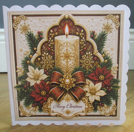 Candle Poinsettia classic by Johanna Lambert
