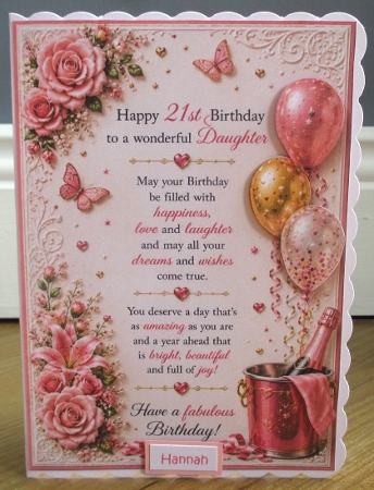 21st birthday daughter /insert by Johanna Lambert