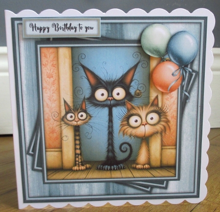 Funny Cats 3 - Mini Kit 6x6 by Johanna Lambert